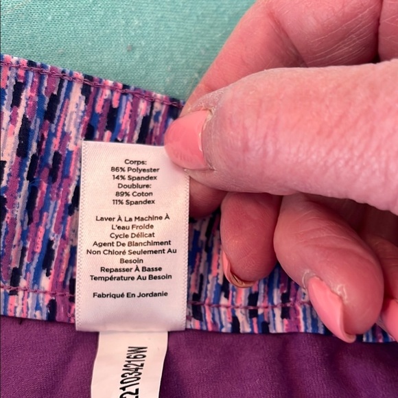 Talbots Purple and White Skater Mini Skort Size Plus X NWOT - Picture 6 of 8